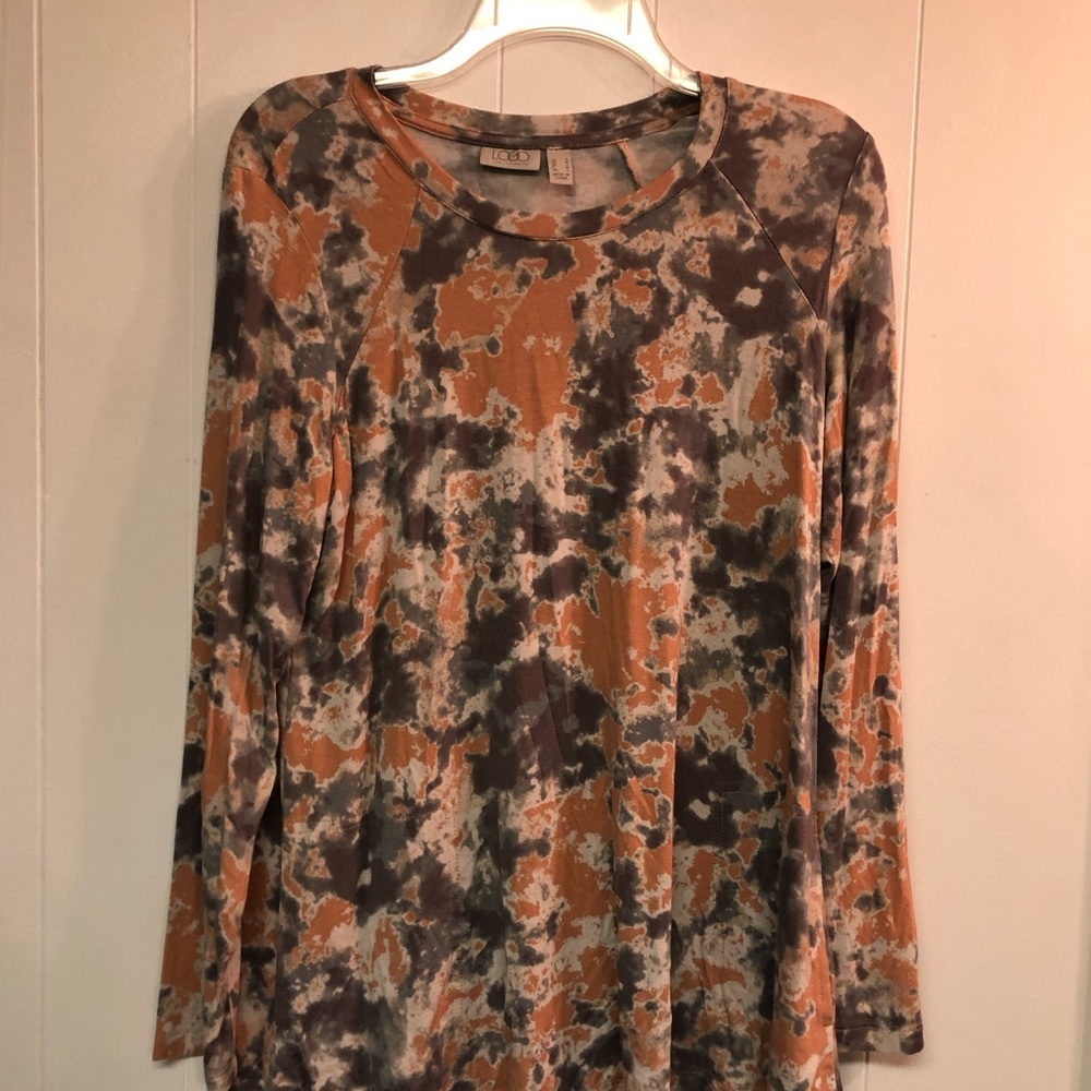 Stylish Tie-Dye Long Sleeve Top